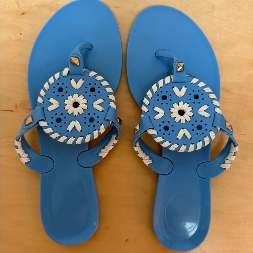 Jack Rogers Georgica Jelly Sandals size 3 (youth) GUC)
